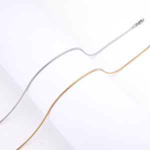 [fenggongshuode] Color Chains Stainless Steel Snake Chains Necklace Twist Rope Jewelry Women Long Chains Accessories