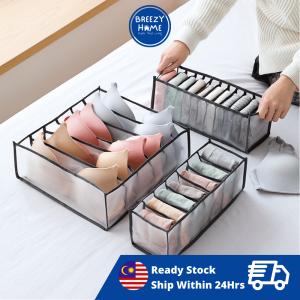 Underwear Storage Box Foldable 6/7/9/11 Slot Sock Bra Organizer For Home Drawer Organizer For Cloth Compartment Wardrobe