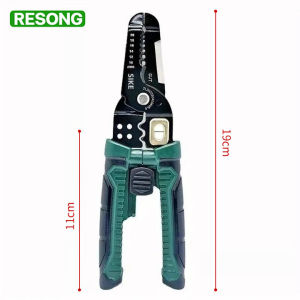 RESONG 10in1Tang Kupas Potong Kabel Kupas Kabel Wire Stripper Gunting  Listrik Multi Fungsi