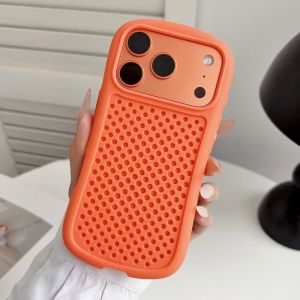 Slim Waist Style Cooling Breathable Reticular Soft All-inclusive Case for iPhone 17&17Pro Shockproof Cover for 17 ProMax