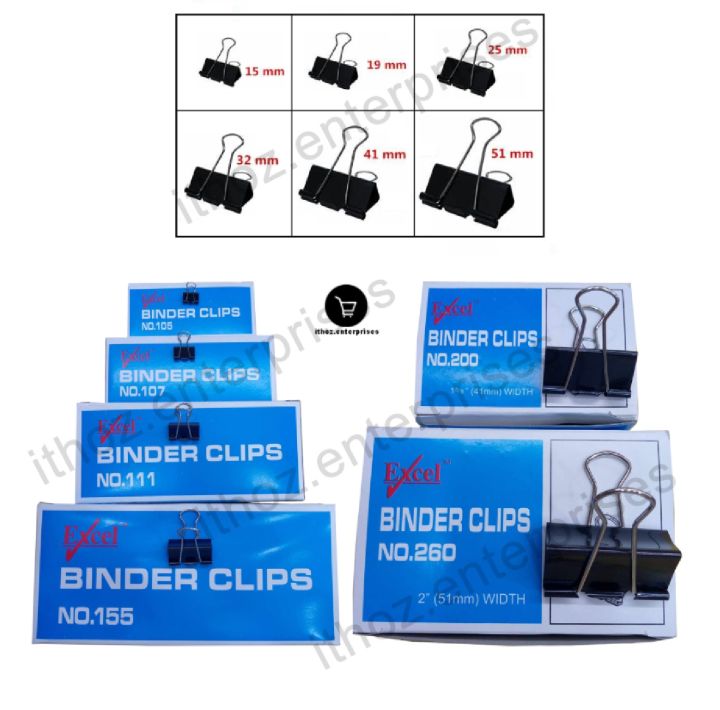12 PCS BINDER CLIPS BLACK PAPER CLIPS Lazada PH 12 pcs binder clips black paper clips lazada ph