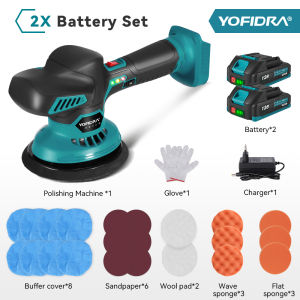 6 Gears Car Polisher 7000rpm Electric Polish Automobile Polishing Sealing Glaze Machine Rotary Tool For Makita 18V Battery