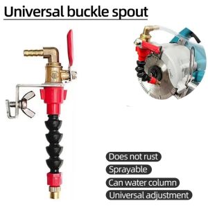 VL33H Dust Remover Water Sprayer System Coolant Misting Sprinkler Cutting Machine Sprayer Nozzle Dust Cleaning Dust-proof Angle Grinder Cutter Nozzle for Marble Brick Tile
