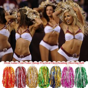 NEXTYOO 30cm Trò chơi Pom Poms Nhiều màu sắc Đi nào đạo cụ! Đội cổ vũ giá rẻ và thực tế Chất lượng cao PET Trận đấu thể thao bóng vocal Đồ dùng câu lạc bộ