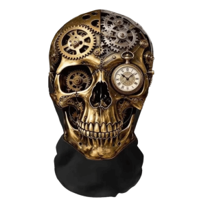 PHANT 2D Flat Printed Full Face Mesh Headgear Breathable Washable Halloween Cosplay Realistic Flexible Skull Zombie Carnival
