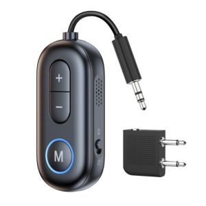 [SG] Bluetooth Adapter Airplane 3.5mm Wireless Audio Transmitter Receiver for Headphones