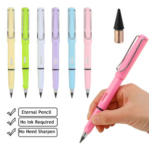 ดินสอสร้างสรรค์ Eternal HB ไม่จํากัดเครื่องมือการเขียนไม่มีหมึกร่างภาพวาดดินสอวาดภาพโรงเรียนเครื่องเขียนนักเรียนพร้อมยางลบ