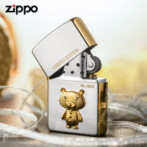 [Ship From KL] Zippo Tiny Bear Emblem Design Pocket Lighter | Zippo ZBT-3-154A
