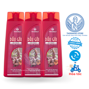 Dầu Gội Hà Thủ Ô 400ml Thorakao giúp tóc chắc đen mượt giảm rụng tóc ngừa gàu - Thorakao Store.