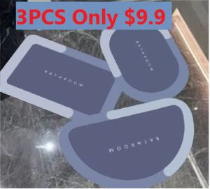 【SG Stock】Technology Floor Mat Bathroom Non-slip Mat Water Absorption Carpet Quick-Drying diatomite Mat bath mats