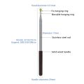 LUZMAR Solid Wood Handle Flagpole Retractable 200/250/300cm Tour Guide Flag Pole Multi-functional Stainless Steel Rod Teaching Stick Tour Guide. 