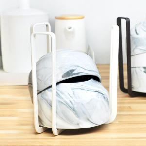 Stackable Bowl Organizer Kitchen Cabinet Storage Rack Organizer Cupboard Stand Counter Dish Drying Rack Dish Display Rack