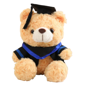 MMLUCK 23/28cm Doctor Cap Graduation Bear Doll Stuffed Cute Bear Animal Doll Commemorative Gift Soft Bachelor Bear Plush Toy Birthday Graduate Gifts