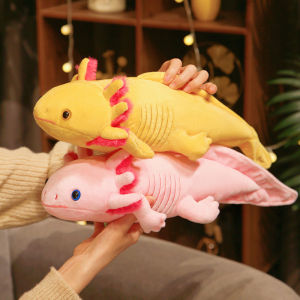 23-80cm Kawaii Colorful Newt Plush Toy Stuffed Cute Axolotl Salamander Fuzzy Plush Fish Appeasing Long Pillow Cushion Kids Gift2026