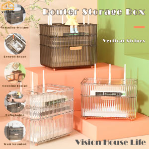 วิสัยทัศน์นอร์ดิกหลายชั้น WiFi เราเตอร์กล่องเก็บติดผนังสายไฟเสียบกล่องเก็บลวดลิ้นชักประเภทซ็อกเก็ตลวดชั้นเก็บครัวเรือนลวดคณะกรรมการเคเบิ้ลออแกไนเซอร์