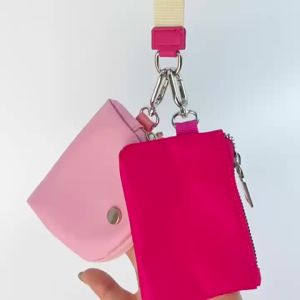 lulu Túi đeo tay nữ thời trang đa năng tiện lợi đơn giản đựng thẻ ngân hàng và tiền lẻ mini