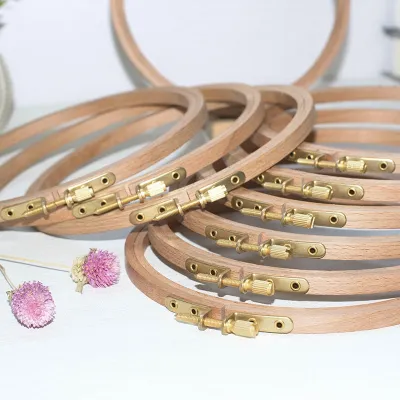 Premium Wooden Hoop/ Embroidery Hoop/ Premium Beech Wood/ Gelung Sulaman Kayu/ 榉木绣绷/刺绣diy十字绣 /实木绣花圈/ 可调节十字绣绣棚