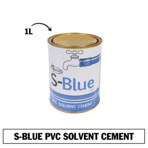 Shelby S-Blue PVC Solvent Cement Strong Bond Adhesive for Plastic Pipe Fittings 1/12 Liter 1/4 Liter 1 Liter