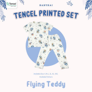 Baby Hai Setelan Piyama Tencel Pendek / Baju Tidur Anak Pendek Part 1
