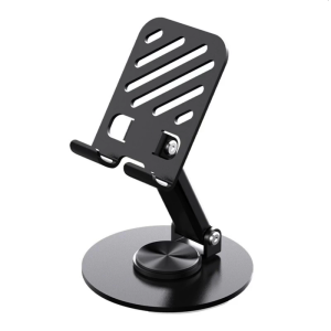 Phone Holder Height Adjustable Foldable Cellphone Tablet Cradles Stand Tabletop Phone Support Holder 360 Degree Rotating