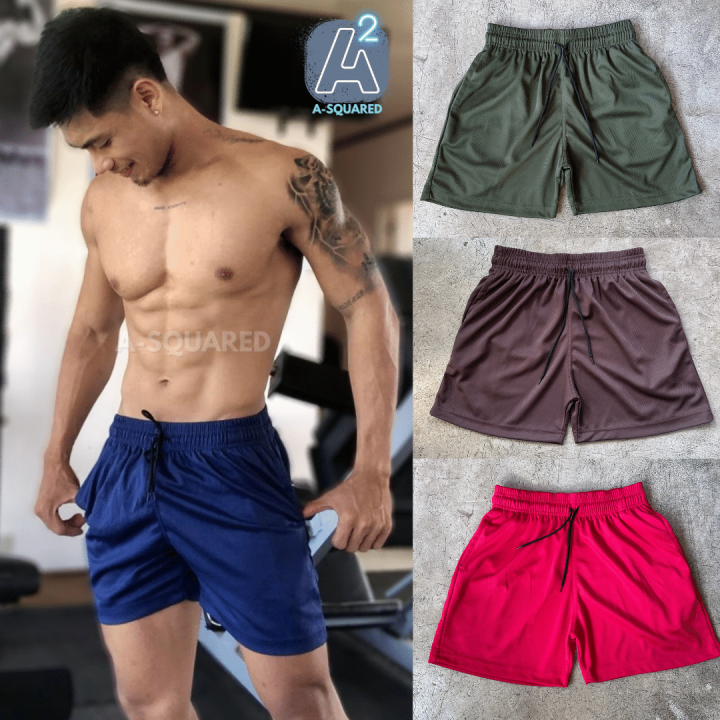 Drifit Gym Shorts Above the Knee Shorts 16 Inches Length Sports Fitness  Athletic Workout Shorts Freesize