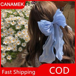 【CANAMEK】 Lưới barrette Bow Ribbon Clip tóc ngọt ngào nhẹ nhàng nữ tính trở lại của đầu siêu Cổ Tích kẹp tóc tiên tiến thời trang phụ kiện mũ nón