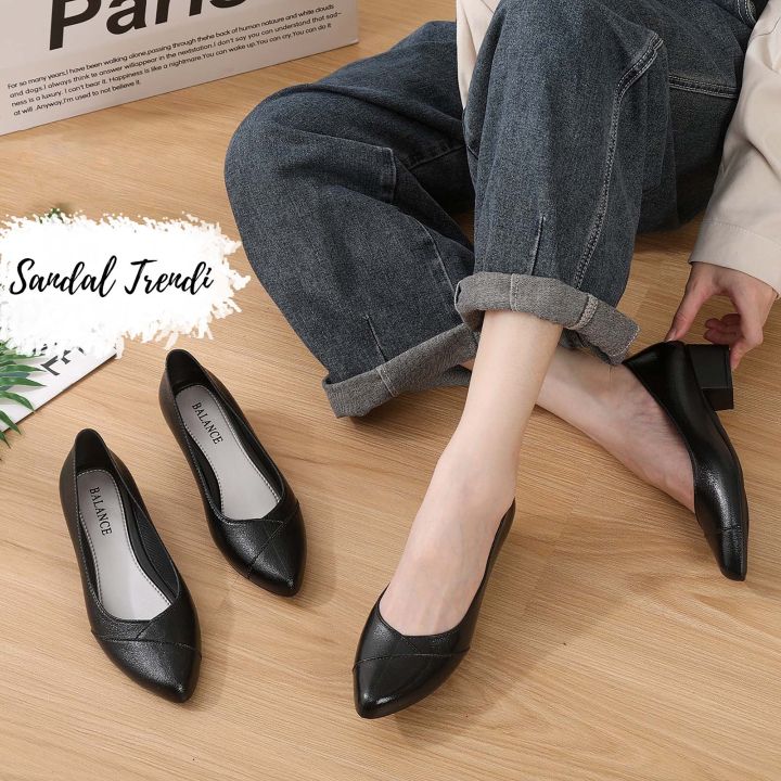 Sepatu Pantofel Wanita Hak Tahu 4cm Pump Shoes Import Terbaru