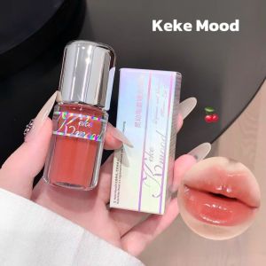 JIANGZHIB KEKEMOOD กระจกเคลือบริมฝีปากเคลือบริมฝีปากธรรมชาติ Waterlight Senseเครื่องสำอางติดทนนาน