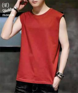 Fashionable round neck Summer Muscle tees Sando for men Cotton Black vest for men Size M、L、XL