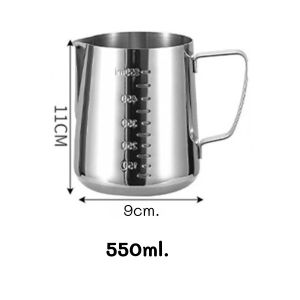 AM888 แก้วชงกาแฟ ถ้วยตวงสแตนเลส เหยือกตีฟองนม พิชเชอร์ พร้อมส่ง ถ้วยตีฟองนม