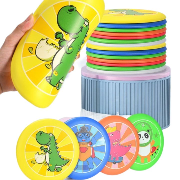 Bmfuew Throwing Flying Disc Cartoon Whirling Beach Disc Game