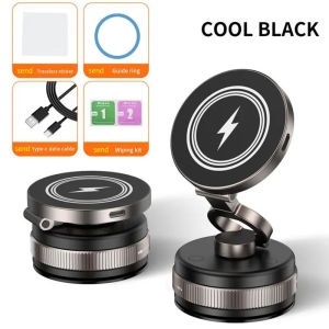 Strong Magnetic Car Phone Mount Vacuum Suction Cup Phone Holder Rotatable Cellphone Bracket Universal