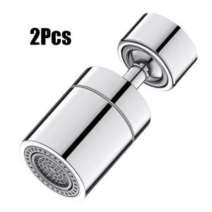 360° Rotation Faucet Nozzle Head Water Tap Filter Splashproof Kitchen Bathroom Tool Water Saving Accessories Universal Sink Tap Spray Extender (2PCS)