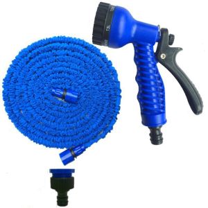 GOFIDIN Retractable Design Expandable Magic Hose Plastic Material 7 Spraying Functions High Pressure Water Sprayer High Quality Lightweight Garden Watering Hose Car Cleaning