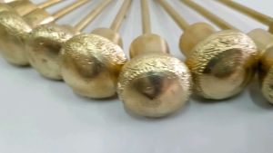 Brass byfa B1012 ตะบันหมาก ตำหมากโบราณลายอยุธยา หัวกลม งานบ้านปะอาว