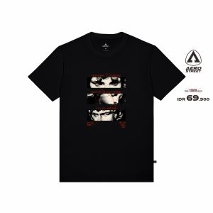 Aerostreet T Shirt Ephemeral Hitam Kaos T-Shirt Tshirt AACAA