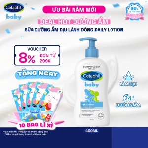 Sữa dưỡng ẩm dịu lành cho bé CETAPHIL BABY DAILY LOTION DAILY 400ML