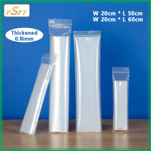 Long Strip Self-sealing Bag Thicken Waterproof And Moisture-proof PE Transparent Width 20cm length 60cm Rectangular Sealing Packaging Bag