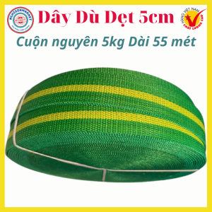Dây dù dẹt cáp vairbanr 5cm polyester cao cấp tăng đơ cẩu hàng trang trí leo núi làm giường võng chịu tải 2 tấn
