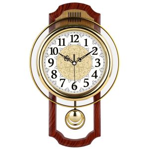 HOL Ulikee 16 Inch European Retro Swing Wall Clock Simple Fashion Wall Charts Bedroom Silen Quartz Clock Living Room Modern Clockcreative clock quartz