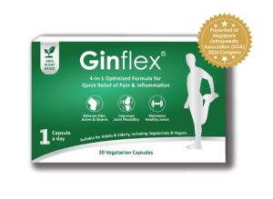 Ginflex Joint Pain Quick Relief Plant Based Health Supplement exp2027