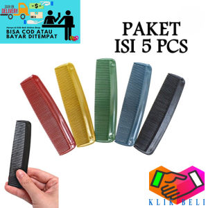 Klik-Beli (PAKET ISI 5 PCS) Sisir Mini Saku / Sisir Pomade Pria / Sisir Travel Hotel Souvenir