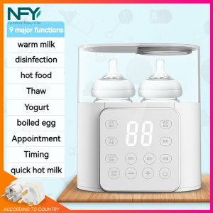2-in-1 milk warmer baby liquid constant temperature milk warmer double bottle milk warmer disinfection and insulation machine