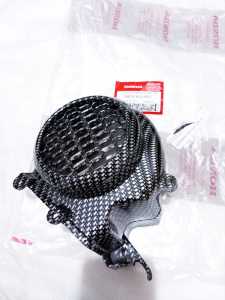 3pcs Beat new Cover Tutup Filter Carbon + Tutup Kipas Carbon + Tutup Knalpot Carbon Honda Beat Deluxe- Beat Street 2020-2023