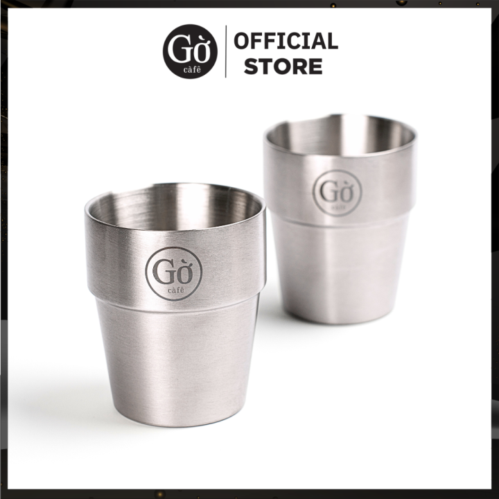 Ly giữ nhiệt 2 lớp inox 304 loại nhám có logo Gờ cafe | Lazada.vn