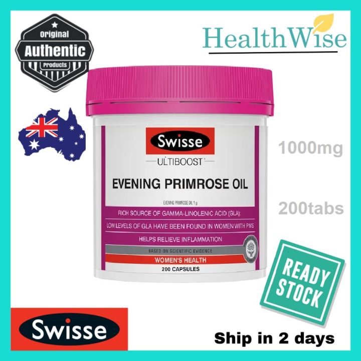 SWISSE Ultiboost EPO Evening Primrose Oil (200 Capsules) (Exp May2025