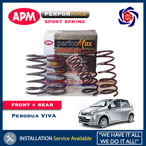 Perodua Viva APM Performax Sport Spring Lowered Coil Springs