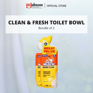 Mr. Muscle Manual Toilet Bowl Cleaner 750ml - Lemon Twin