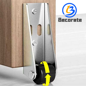 BECORATE Sliding Door Track Pulley Roller Universal Furniture Caster Wheel Mini Silent Pulley Roller For Table Cabinet Hardware