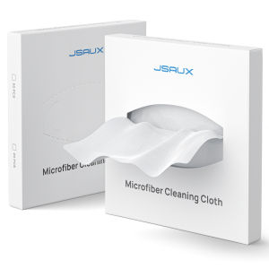 JSAUX Ultra-Fine Microfiber Cleaning Cloths 50 Per Pack 10 x 10cm Disposable Lint-Free Multi-Surface Wipes for Electronics & Cameras
